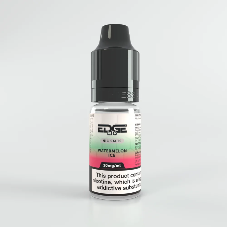 EDGE LIQ Watermelon Ice Nic Salt Cheap UK Made E-Liquid 10mg