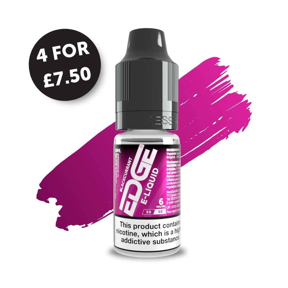 EDGE Vaping UK Blackcurrant E-Liquid Vape Juice