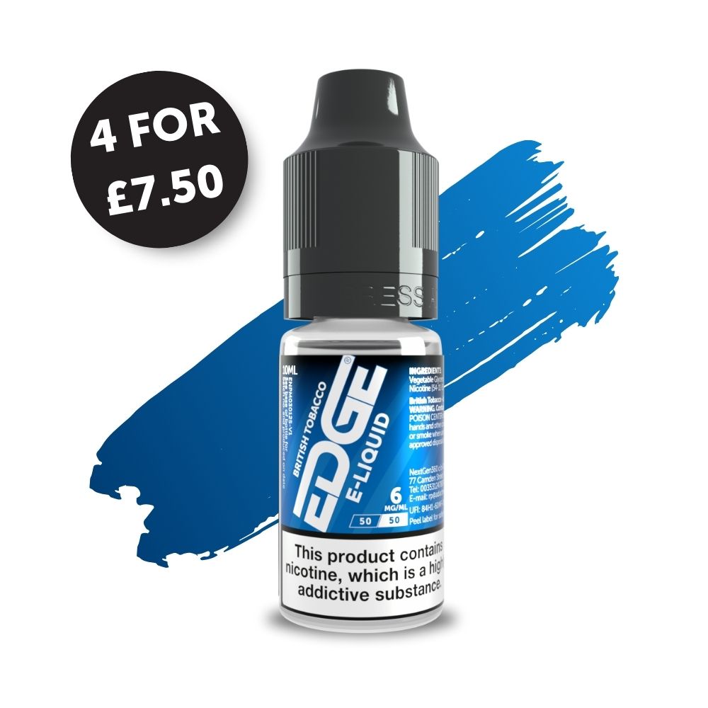 
EDGE Core Vaping UK British Tobacco E-Liquid Vape Juice