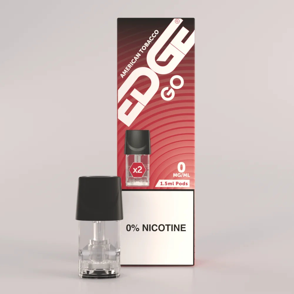 EDGE Vaping UK Go Pods American Tobacco - 3mg Nicotine Strength 0mg