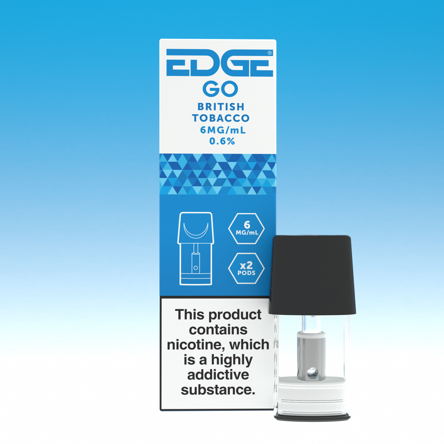 
EDGE Go Medical British Tobacco 6mg