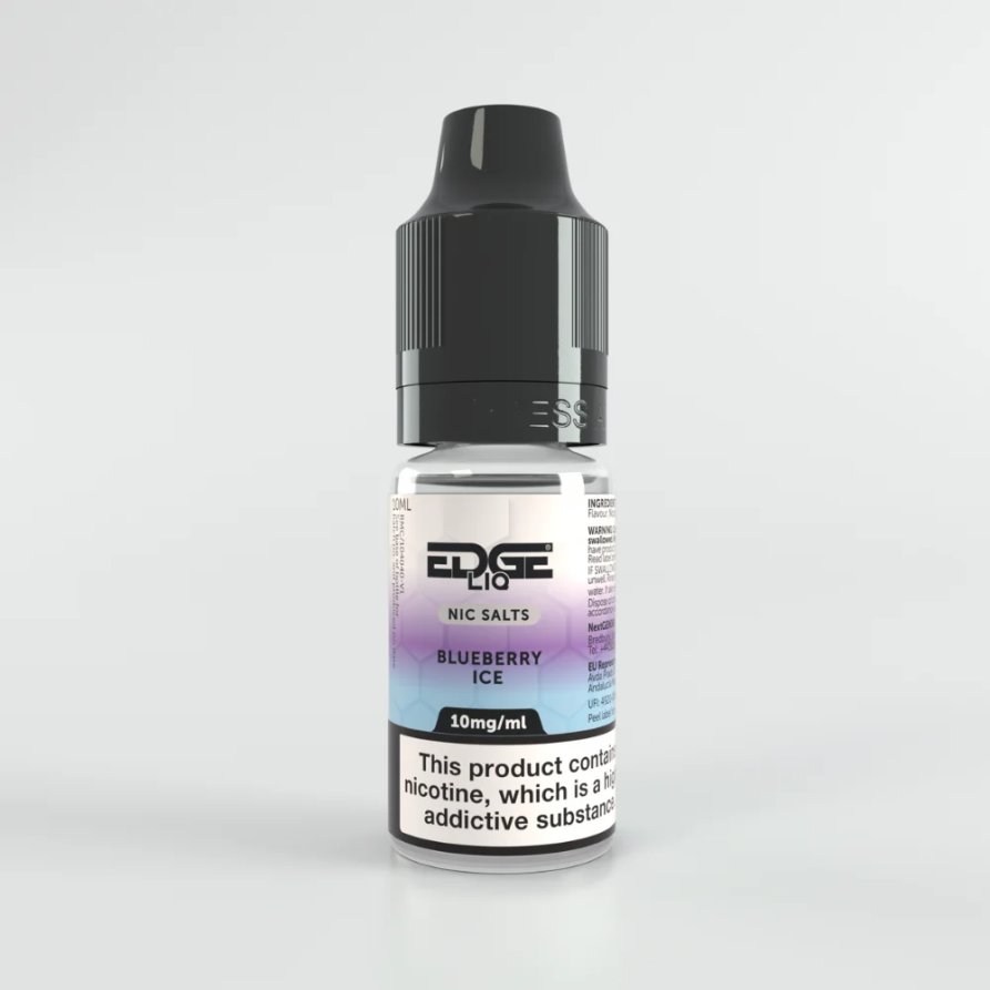 EDGE LIQ Blueberry Ice Nic Salt Cheap UK Made E-Liquid 10mg