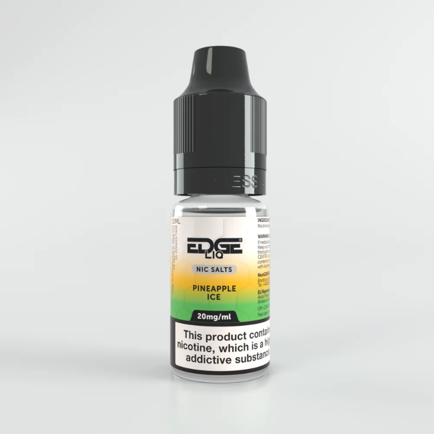 EDGE LIQ Pineapple Ice Nic Salt Cheap UK Made E-Liquid 20mg