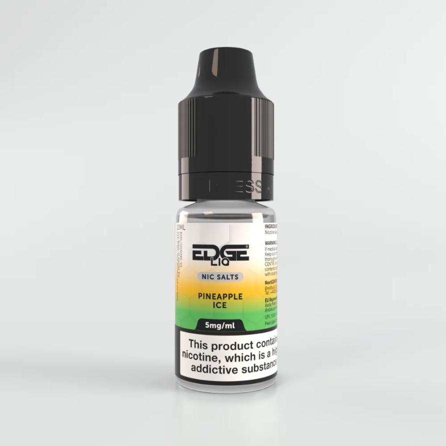 EDGE LIQ Pineapple Ice Nic Salt Cheap UK Made E-Liquid 5mg