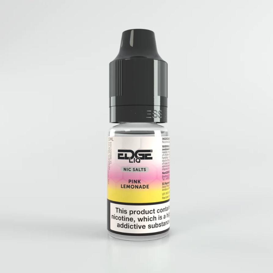 EDGE LIQ Pink Lemonade Nic Salt Cheap UK Made E-Liquid