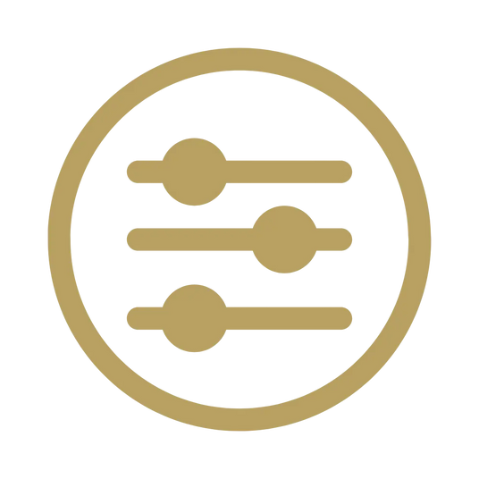 Adjustment Icon in Gold