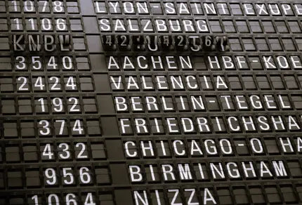 Airport travel board