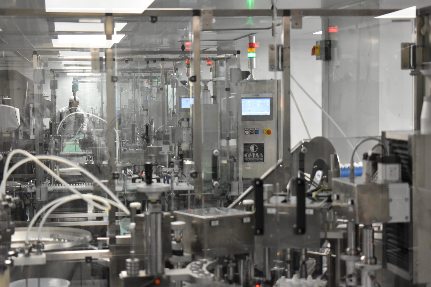 E-Liquid bottle filling machinery.