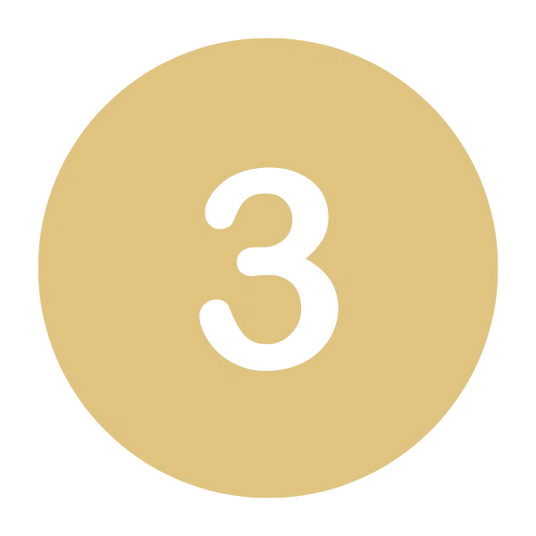 Step 3 Icon in Gold