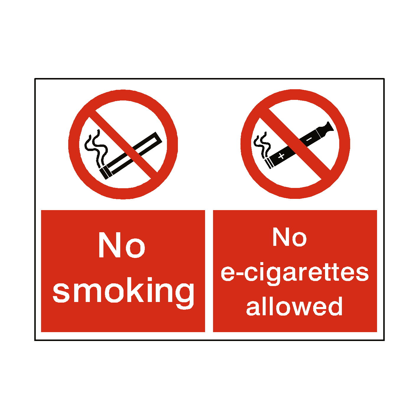 No Smoking or Vaping Sign - EDGE Vaping No Smoking or Vaping Sign - EDGE Vaping