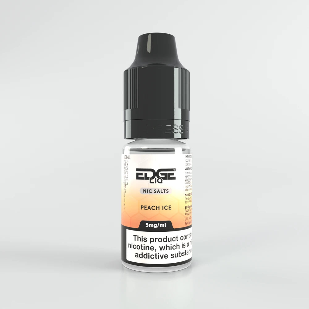 EDGE Liq Peach Ice Nic Salt Eliquid from EDGE Vaping 5mg