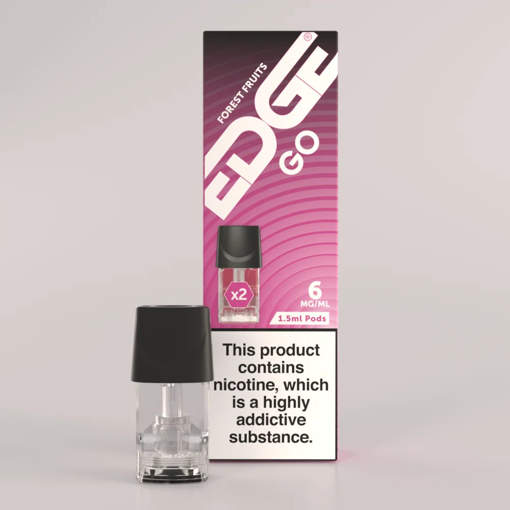 EDGE GO Forest Fruits Replacement E-Liquid Pods EDGE Vaping EDGE GO Forest Fruits Replacement E-Liquid Pods EDGE Vaping