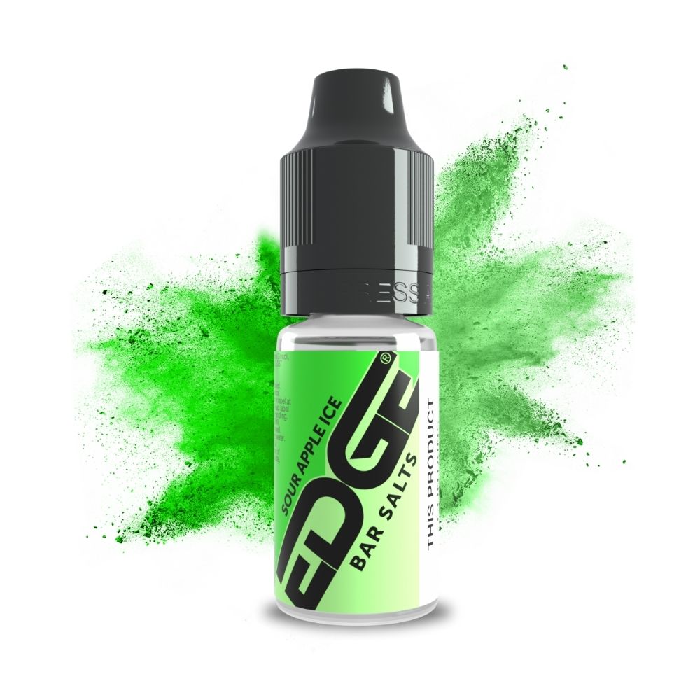 Edge Vaping Bar Salts Sour Apple Ice Flavour Vape Juice Nic Salt