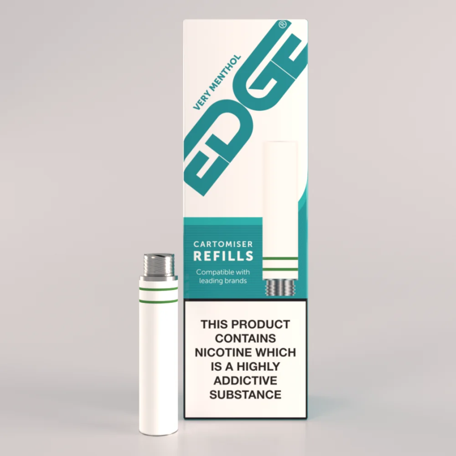 EDGE Cartomiser Refill Very Menthol  Flavour UK Made 