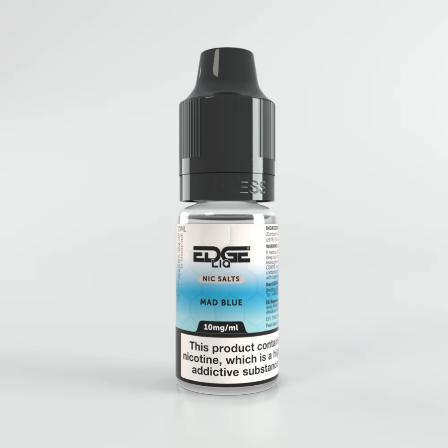 EDGE LIQ Mad Blue Nic Salt Cheap UK Made E-Liquid 10mg