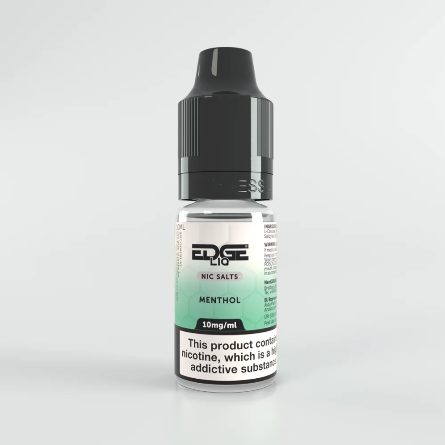 EDGE LIQ Menthol Nic Salt Cheap UK Made E-Liquid 10mg
