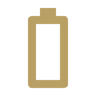 EDGE Vaping Battery Icon in Gold