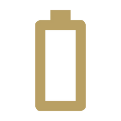 EDGE Vaping Battery Icon in Gold