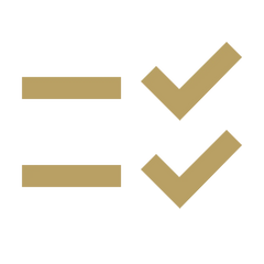 EDGE Checklist Icon in Gold