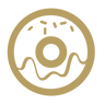 EDGE dessert icon in gold