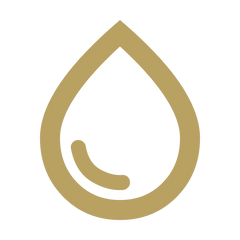 EDGE Droplet Icon in Gold