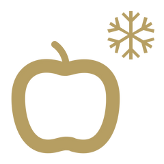 EDGE Fruit Ice Icon in Gold.