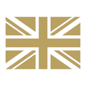 EDGE Union Jack Icon in Gold
