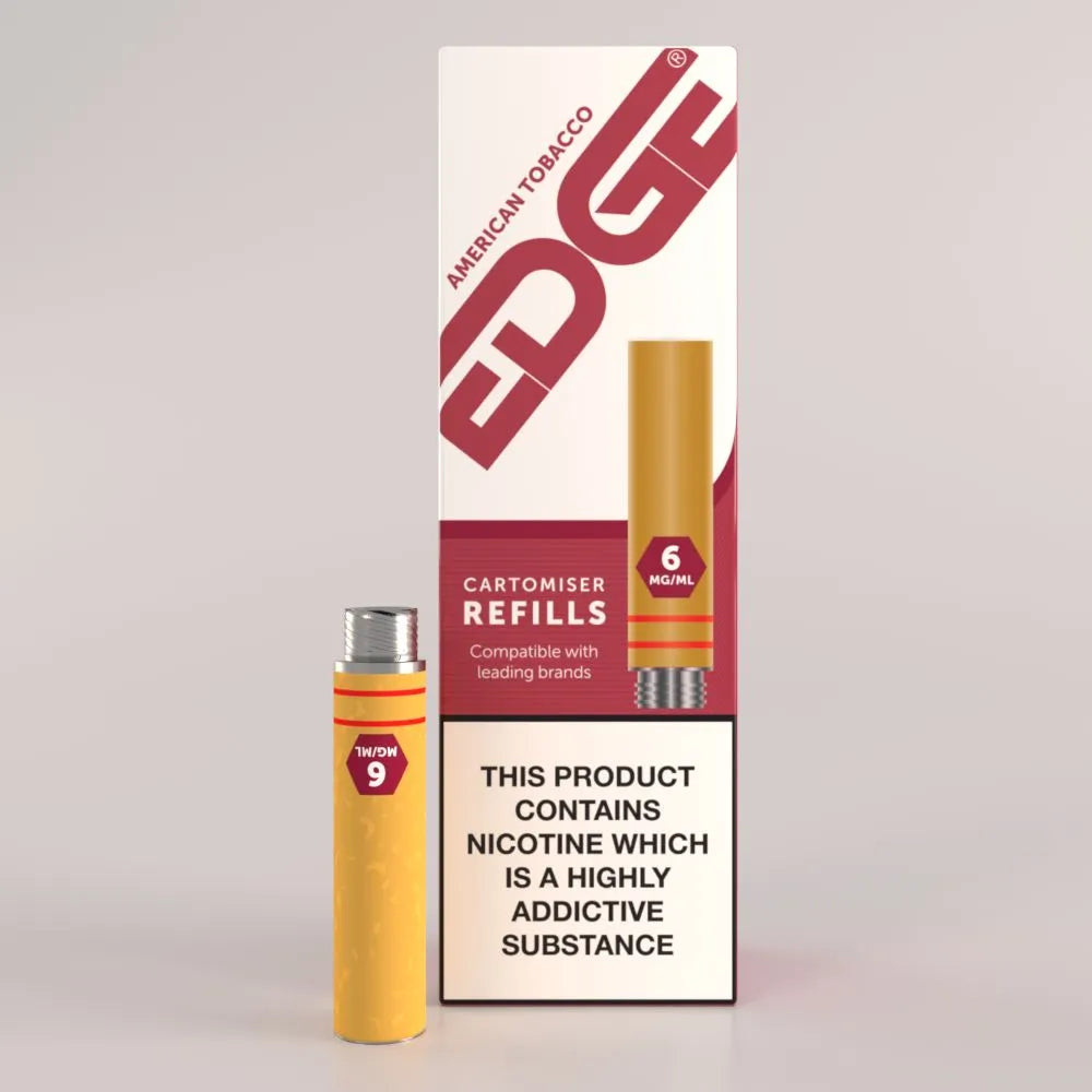 EDGE American Tobacco | Disposable Cartomisers | EDGE Vaping EDGE American Tobacco | Disposable Cartomisers | EDGE Vaping