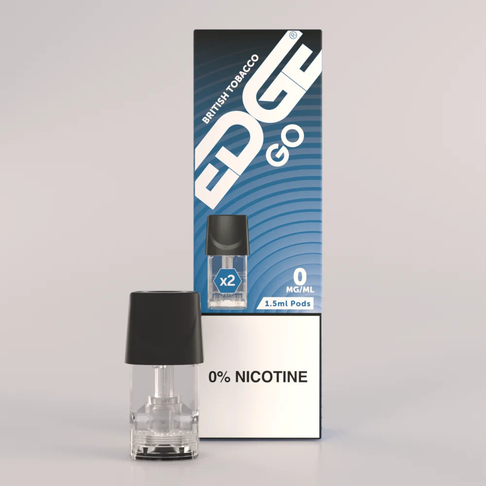 EDGE GO Vaping UK - Go Pods British Tobacco Zero mg