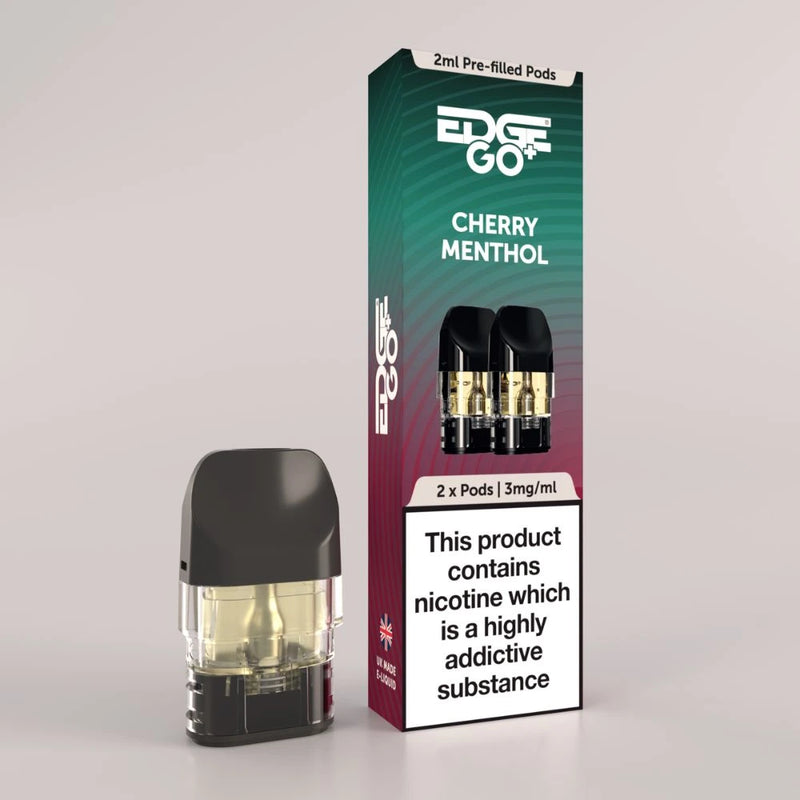 EDGE Go+ cherry menthol vape pod 3mg