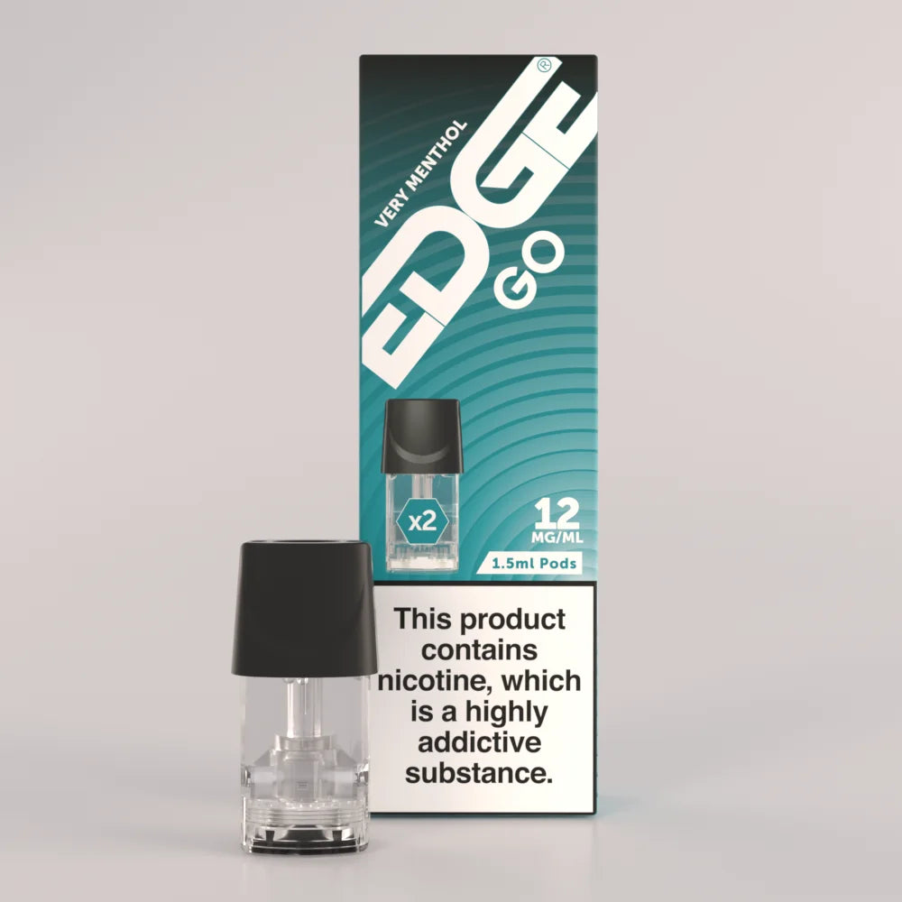 EDGE Vaping UK GO Pods Very Menthol 12mg Nicotine 