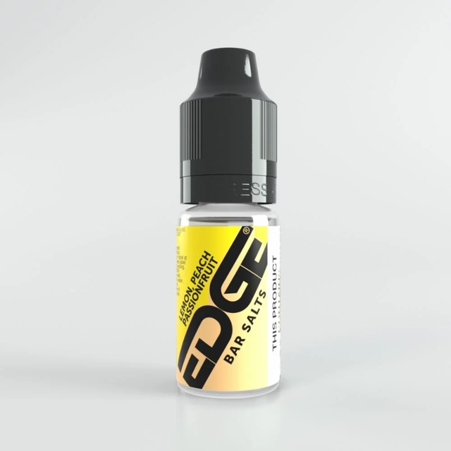 Edge Vaping Bar Salts Lemon Peach Passionfruit Flavour Vape Juice Nic Salt