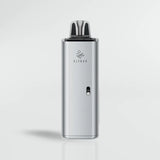 Silver ELF BAR elfx mega device on a light gray background