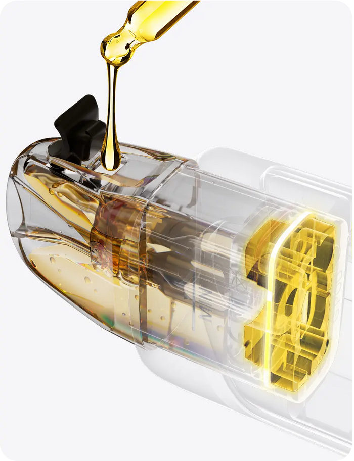 A Caliburn series pod being filled