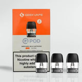 Geek Vape Q Cartridge Pod - 3 pack - EDGE Vaping Geek Vape Q Cartridge Pod - 3 pack - EDGE Vaping