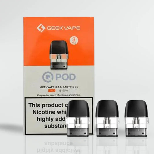 
Geek Vape Q Cartridges 0.6 Ohm, 0.8 Ohm and 1.2 Ohm