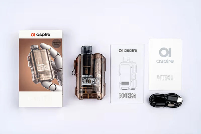 Gotek X device out of box with manual and charger