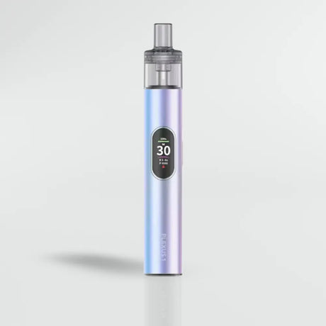 Innokin Plexus Go Purple Vape device with a gradient color design on a light gray background