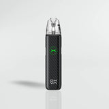 Black OXVA XLIM GO 2 vape device with green logo on a light gray background