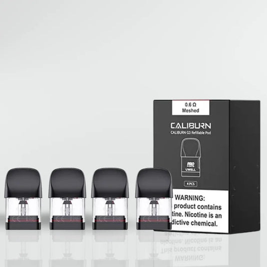 
Uwell Caliburn G3 Refillable Pod 0.6 ohm and 0.9 ohm