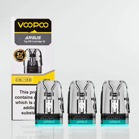 Top Fill Vape Cartridge VOOPOO ARGUS Top Fill Cartridge Pods (3-Pack) - 0.4 Ohm, 2mL, Leakproof For Argus P2 & G2 Kits Top Fill Vape Cartridge VOOPOO ARGUS Top Fill Cartridge Pods (3-Pack) - 0.4 Ohm, 2mL, Leakproof For Argus P2 & G2 Kits