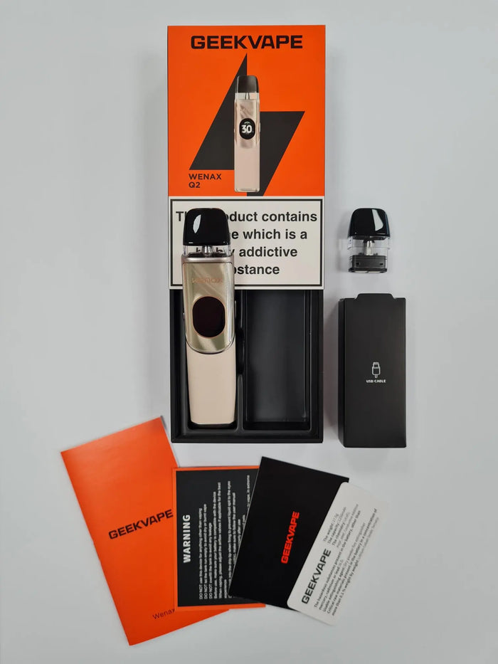 Geekvape Wenax Q2 box contents