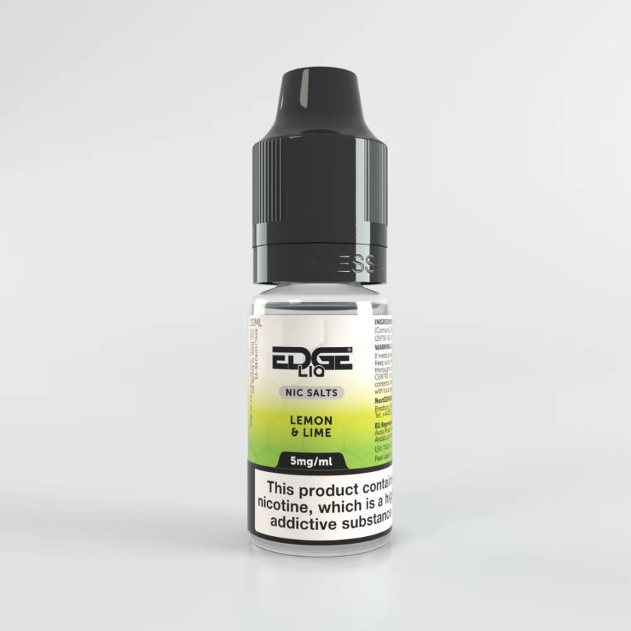 EDGE LIQ Lemon and Lime Nic Salt Cheap UK Made E-Liquid 5mg