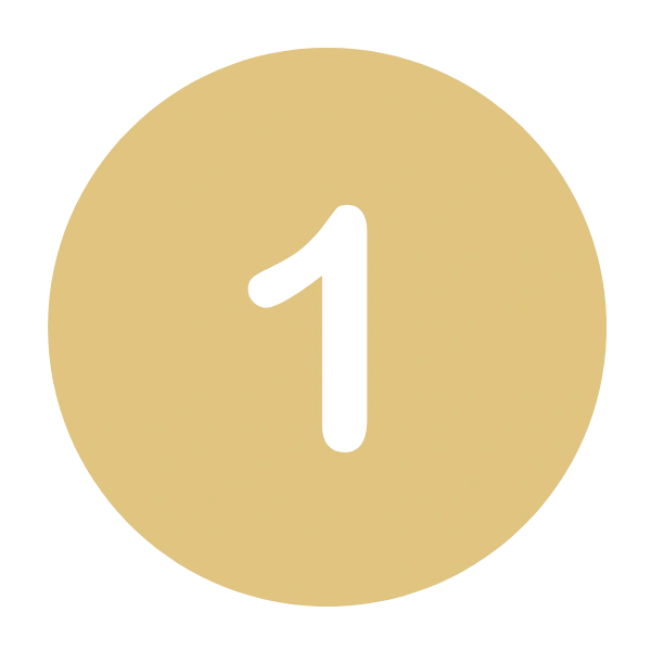 Step 1 Icon in Gold