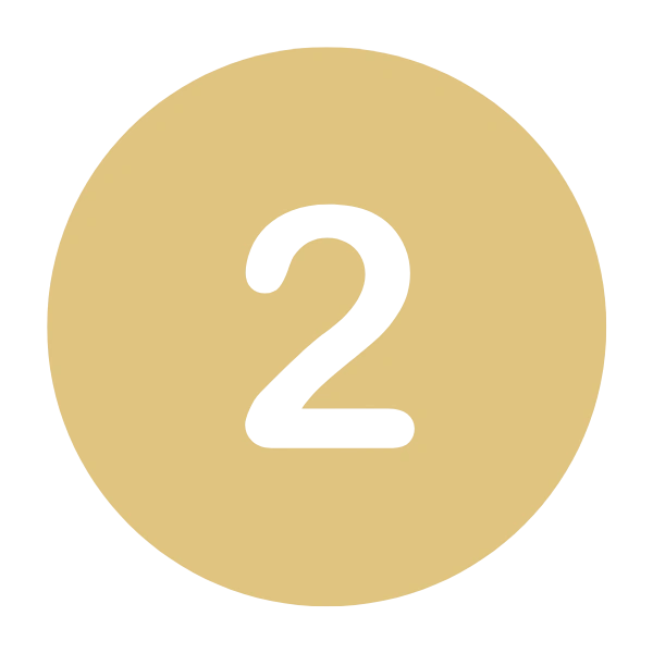 Step 2 Icon in Gold